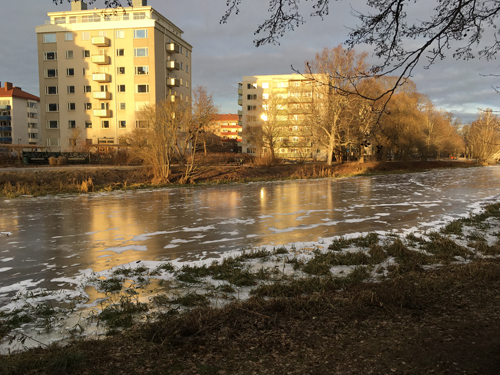 Höghus vid Fyrisån