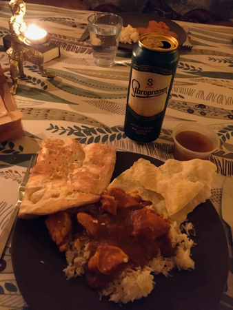 Chicken vindaloo Staropramen