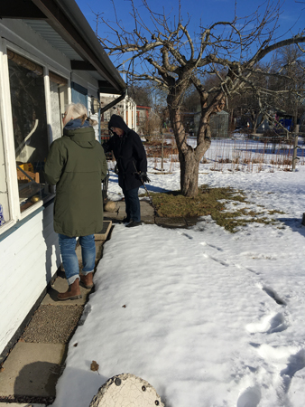 Anna och svärmor vid Slottet 27 feb 2022