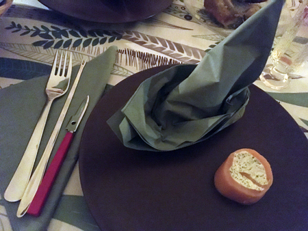 Laxrulle med pepparrotsost