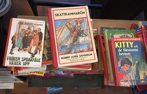 Ungdomslitteratur på Ulva diversehandel
