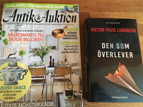 Antik o auktion nr 4 2022 och boken Den som överlever