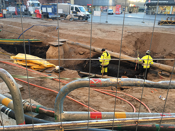 Utgrävningar Stora torget Uppsala