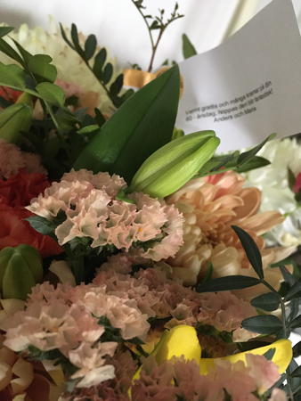 Blommor från Anders o mammakusinen M