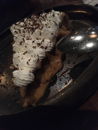 Banoffee pie Churhill Arms