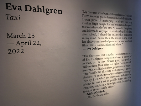 Eva Dahlgrens utställning Taxi på CF Hill