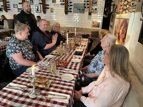 Födelsedagsmiddag hos Alex på Trattoria Alessandro Foto Jerry