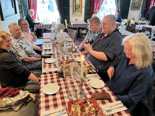 Födelsedagsmiddag på Trattoria Alessandro Foto Jerry