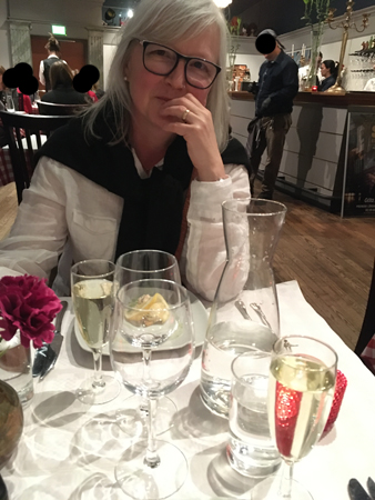 Anna vid förrätten på Göta Lejon