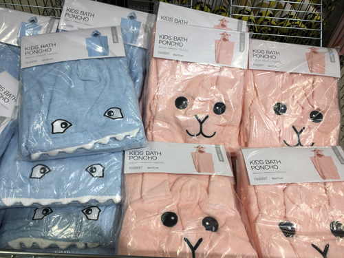 Blå och rosa badponcho Rusta