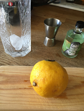 GT på gång gooseberry Harrogate gin citron