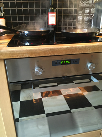 Matlagning på häll och i ugn