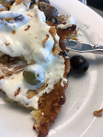 Raggmunk med andra tillbehör än lingonsylt och fläsk