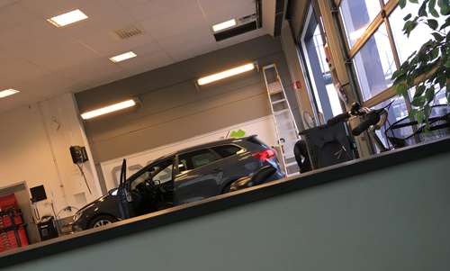 Bilen besiktigas 25 maj 2022