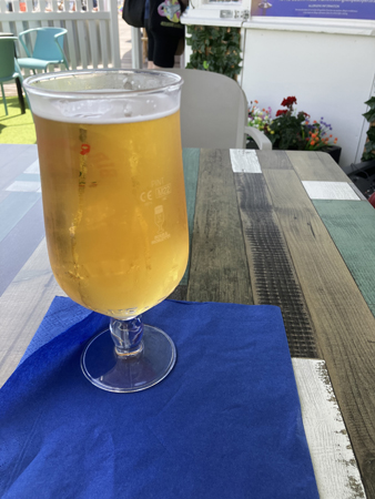 En kall lager på Palace pier