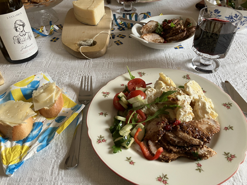 Rester från studentmiddagen till pingstafton