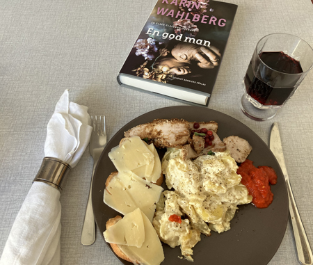 Kalkon potatisgratäng Masivin och boken En god man