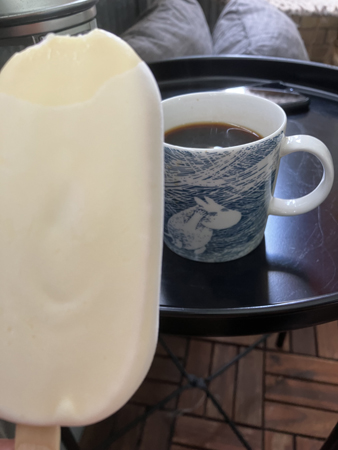 Glassfika på balkongen