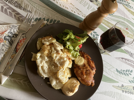 Kycklngfilé o potatisgratäng