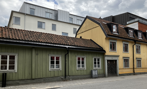 Några gamla hus kvar i Uppsala