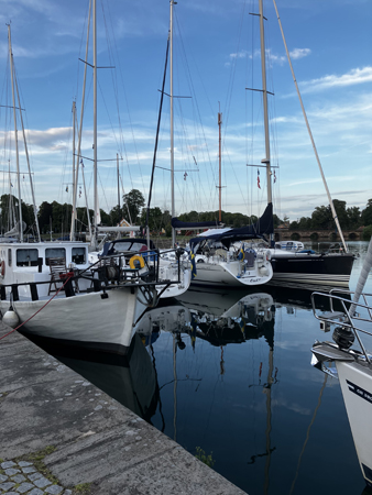Segelbåtar i Motala hamn
