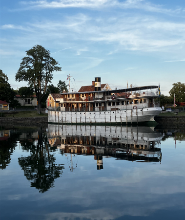 Vilhelm Tham i Motala hamn