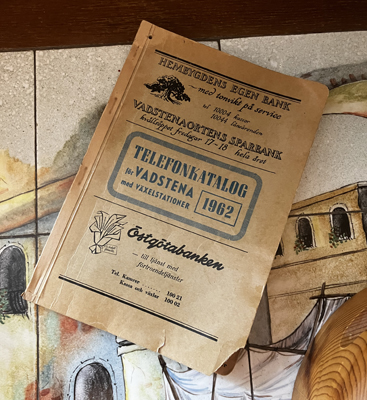 Telefonkatalog Vadstens 1962 hos Figurinen