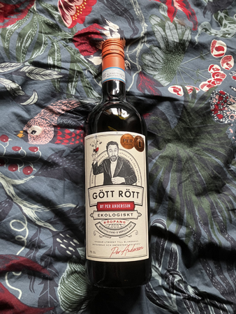 Rött gött vin