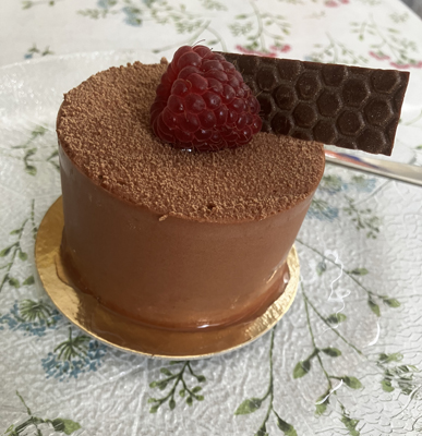 Choklad o hallonbakelse