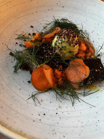 Röding och grönsaker Picnic