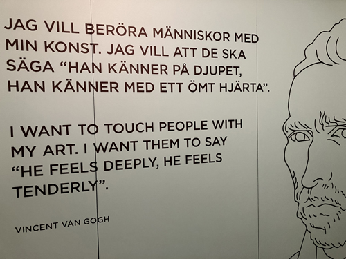 Jag vill beröra människor med min konst citat van Gogh
