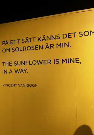 Citat om solrosen van Gogh