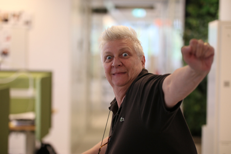 En galning på jobbet foto Annica Hulth