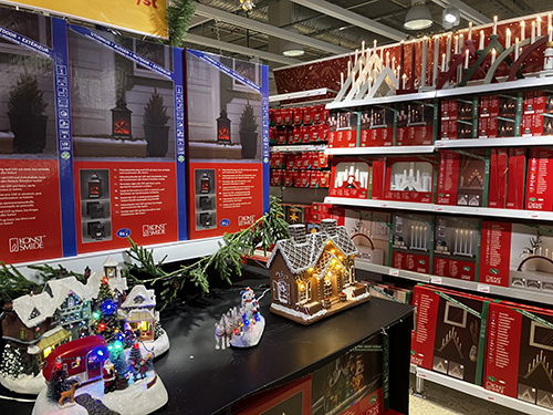 Julpynt på Citygross