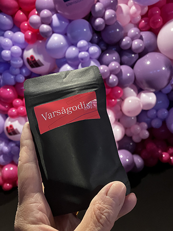 En påse varsågodis