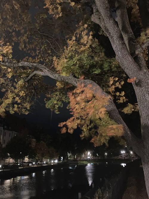 Ån från St Olofsbron natt