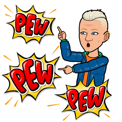 Bitmoji Tofflan låtsasskjuter