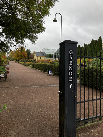 Ingång till Botaniska trädgården