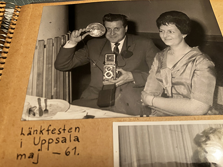Pappa och mamma på fest i maj 1961