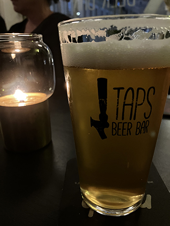 Tredje ölen på Taps aw m UIT