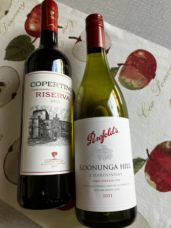Copertino Riserva 2013 och Koonunga Hill 2021