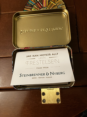 Jag kan motstå allt utom frestelsen