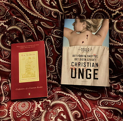 Böckerna Ex libris och Det första skottet det sista steget