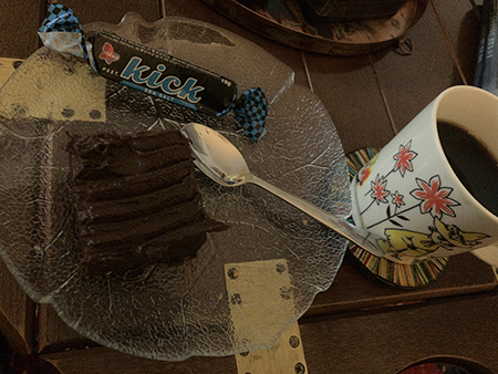 Brownie Kick och kaffe