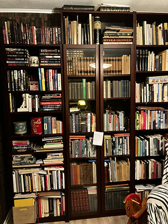 Bokskåpet på plats