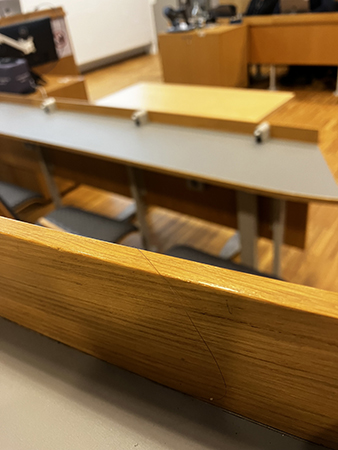 Föreläsningssal Bertil Hammer i Blåsenhus interiör