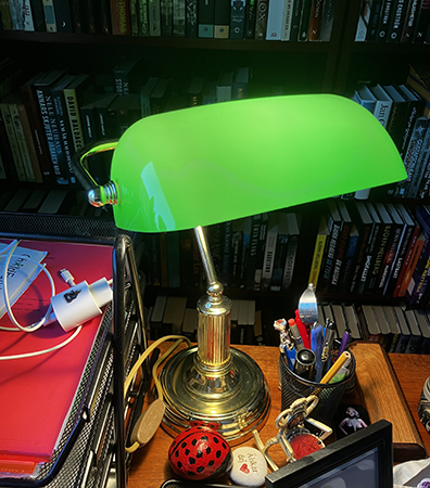Skomakarlampa till skrivbordet