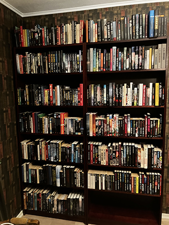 Två hyllor klara i nya Bokrummet