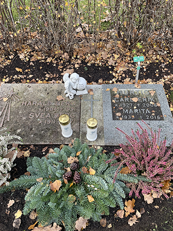 Allhelgona hos morfar o mormor o mamma o pappa 2022