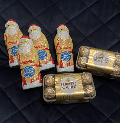 Chokladtomtar och Ferrero Rocher